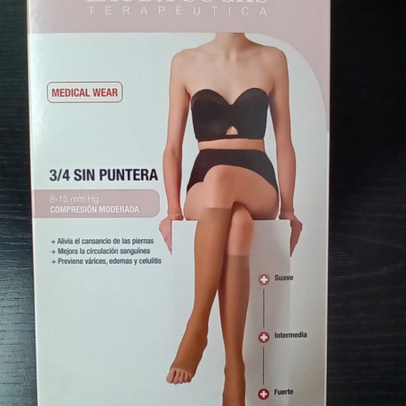 MEDIAS TERAPEUTICAS 3/4 SIN PUNTERA - LAUDA SOCKS