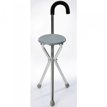BASTON DE ALUMINIO CON ASIENTO